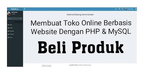 Membuat Toko Online Berbasis Website Dengan PHP & MySQL -  Part 11 Beli Produk