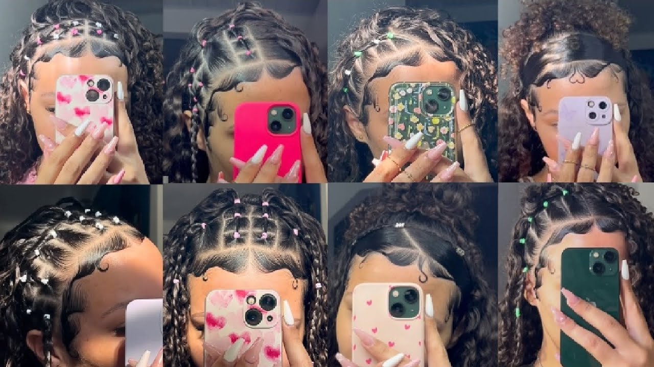 8 Penteados fáceis com elástico para cabelos cacheados - Passo a passo