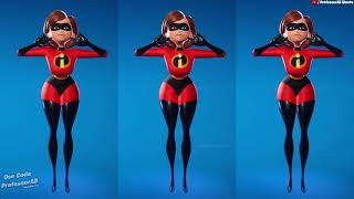 Fortnite Poki Emote With Mrs Incredible Skin Thicc The Incredibles Collab Elastigirl