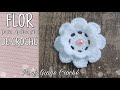 Flor de Crochê para Aplicação l Professora Giane Crochê