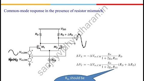 Analog IC Design : Differential Amplifiers Part-2