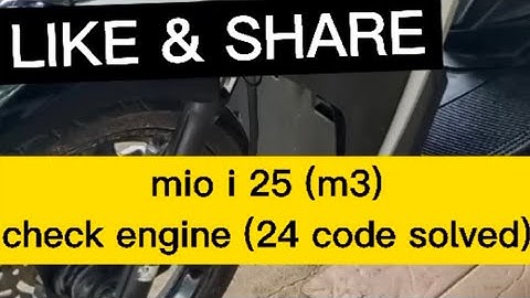 yamaha mio i 125 fault code o2 sensor solved.. m3 motorcycle