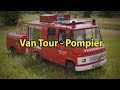 Vantour mercedes 508 d pompier van amnag  lowtech vanlife collection vintage  voyage voyages