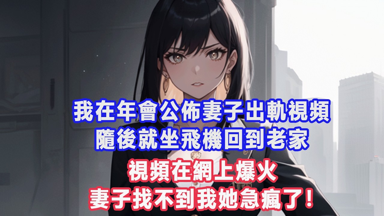 我在年會公佈妻子出軌視頻，隨後就坐飛機回到老家，視頻在網上爆火，妻子找不到我她急瘋了！#出軌小說 #愛情故事 #白月光 #幸福人生#生活经验 #情感故事