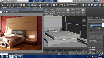 Tutorial on Modeling texturing and lighting an interior in 3dsmax using Vray ( Part 2)