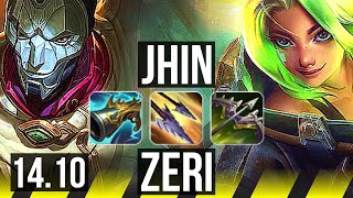 JHIN & Nautilus vs ZERI & Senna (ADC) | Legendary, 17/4/10, 600+ games | BR Grandmaster | 14.10