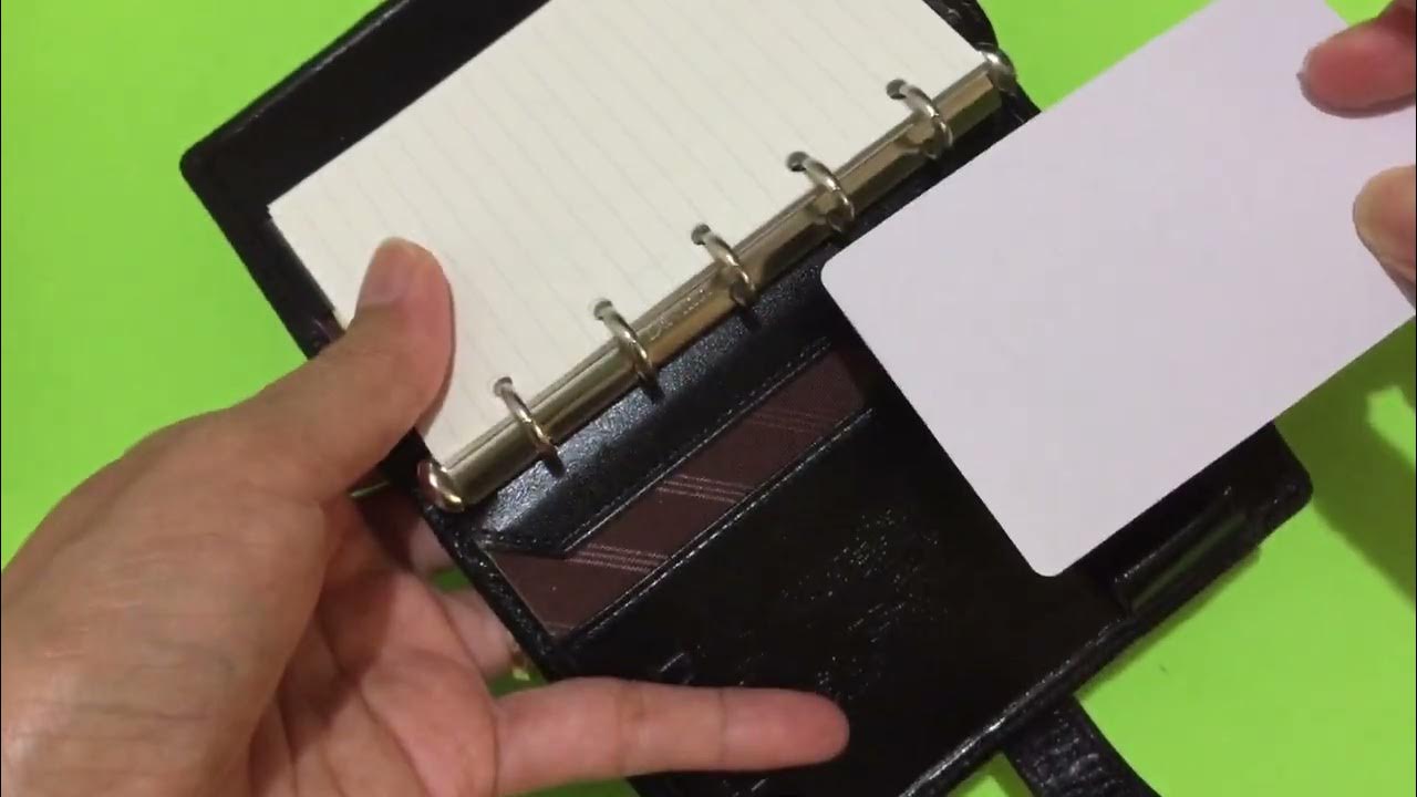Mini 5 ring system binder by Davinci Raymay YouTube
