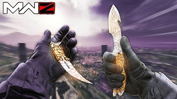 Using Knives in Modern Warfare Zombies | Road to Borealis - Karambit and Gutter Knife