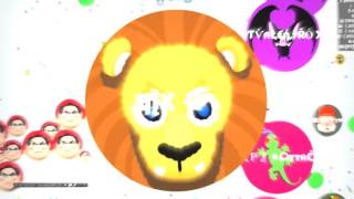Agar.io Quad split montage presented by Nix
