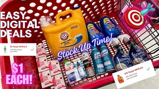 TARGET Digital Coupon Deals | Spend $50, Get $15 Gift Card| Household and Beauty Stock Up Time!