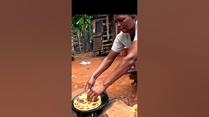 African village Mum Making Soft layered Chapati for Dinner #shortsfeed #villagelife #cooking #fyp
