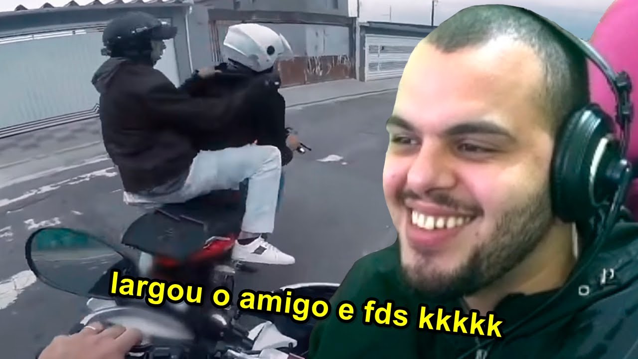 PUL0U DA MOTO EM MOVIMENTO E DEIXOU O PARCEIRO - Maicon reage