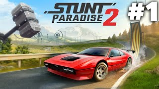 Stunt Paradise 2 Demo Gameplay Walkthrough Part 1 - Trials 2.0 ???