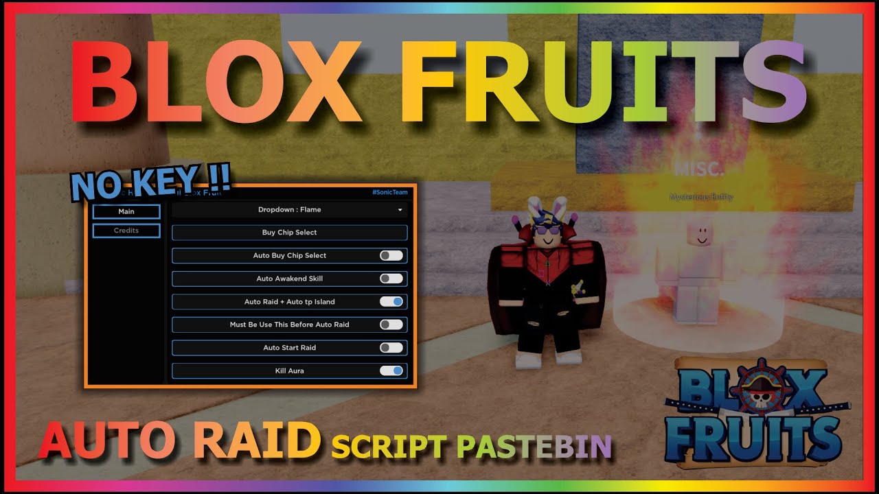 ✓ Bloxfruit Cheats (NO KEY)✓ Flight Farm Fruit Raid Esp Etc