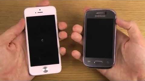 iPhone 5 iOS 7 Beta 6 vs  Samsung Galaxy Young   Which Is Faster
