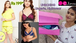 UNBOXING CLOVIA - 50% on Lingerie, Nightwear, Activewear | Haul starting Rs 199 screenshot 1