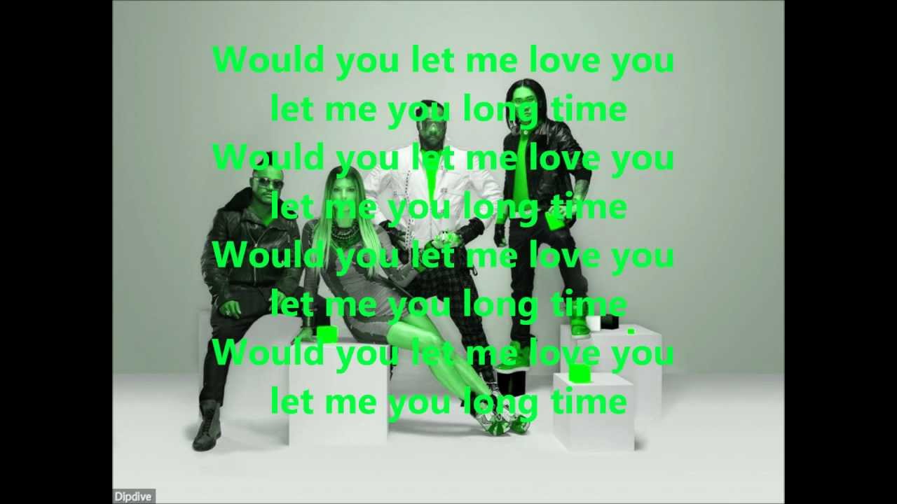 Karaoke Love you long time The black eyed peas YouTube