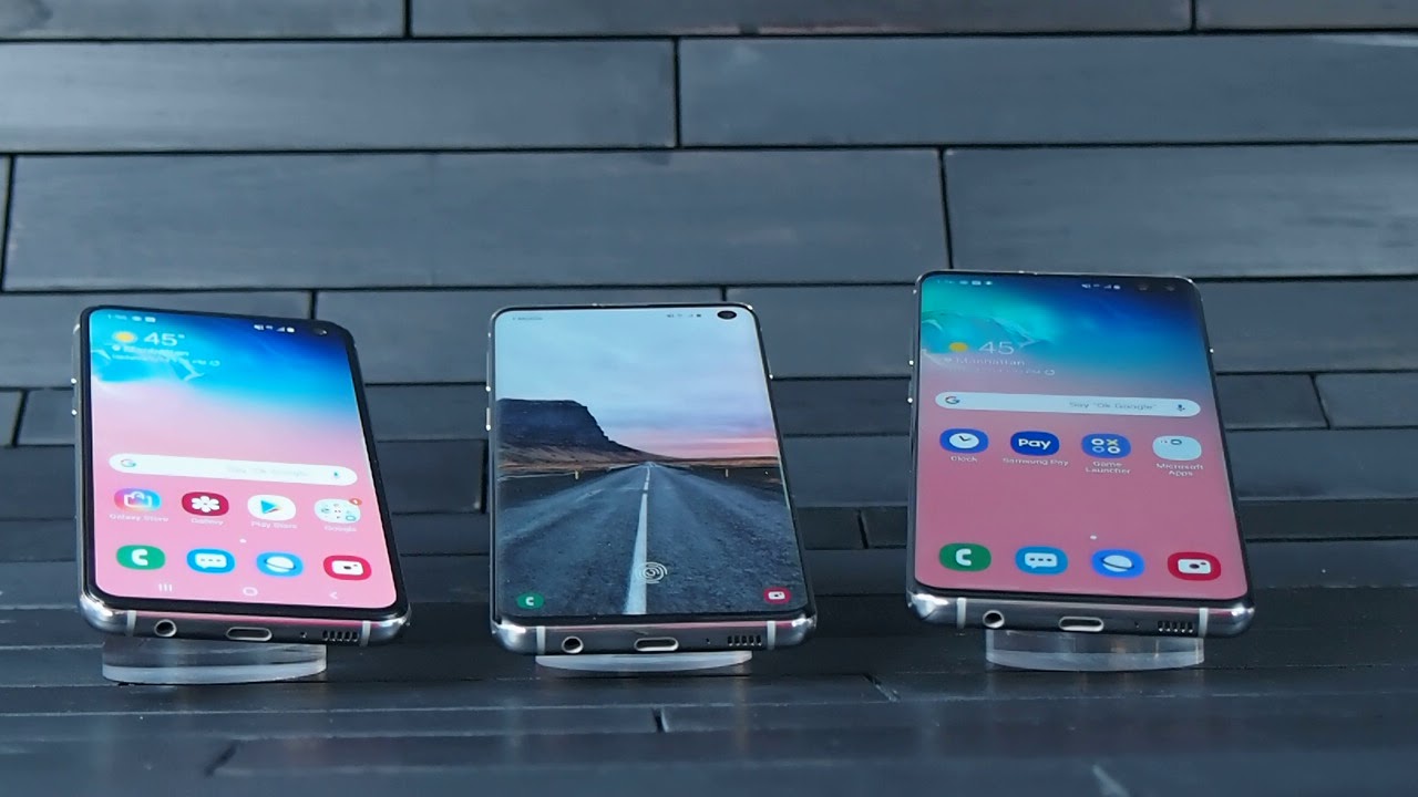 Samsung Galaxy S10e, S10 and S10+ display hands-on