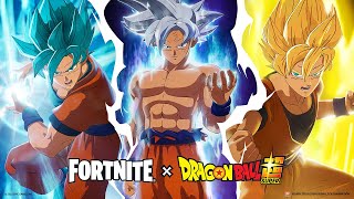 Fortnite x Dragon Ball is here featuring Son Goku, Vegeta, Bulma, and Beerus!