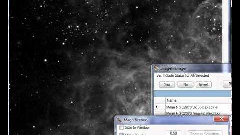 Comparison between nearest neighbour and Bi-cubic B-Spline