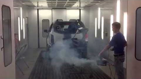 Spray Booth Smoke Test with Automatic Booth Pressure Control