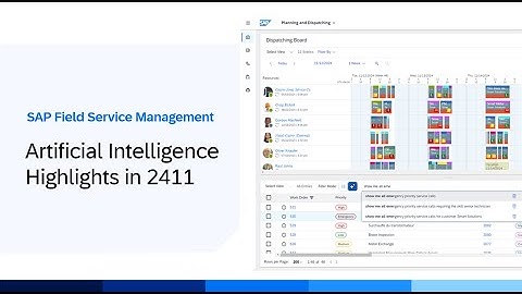 Artificial Intelligence Highlights in SAP Field Service Management 2411 | Demo