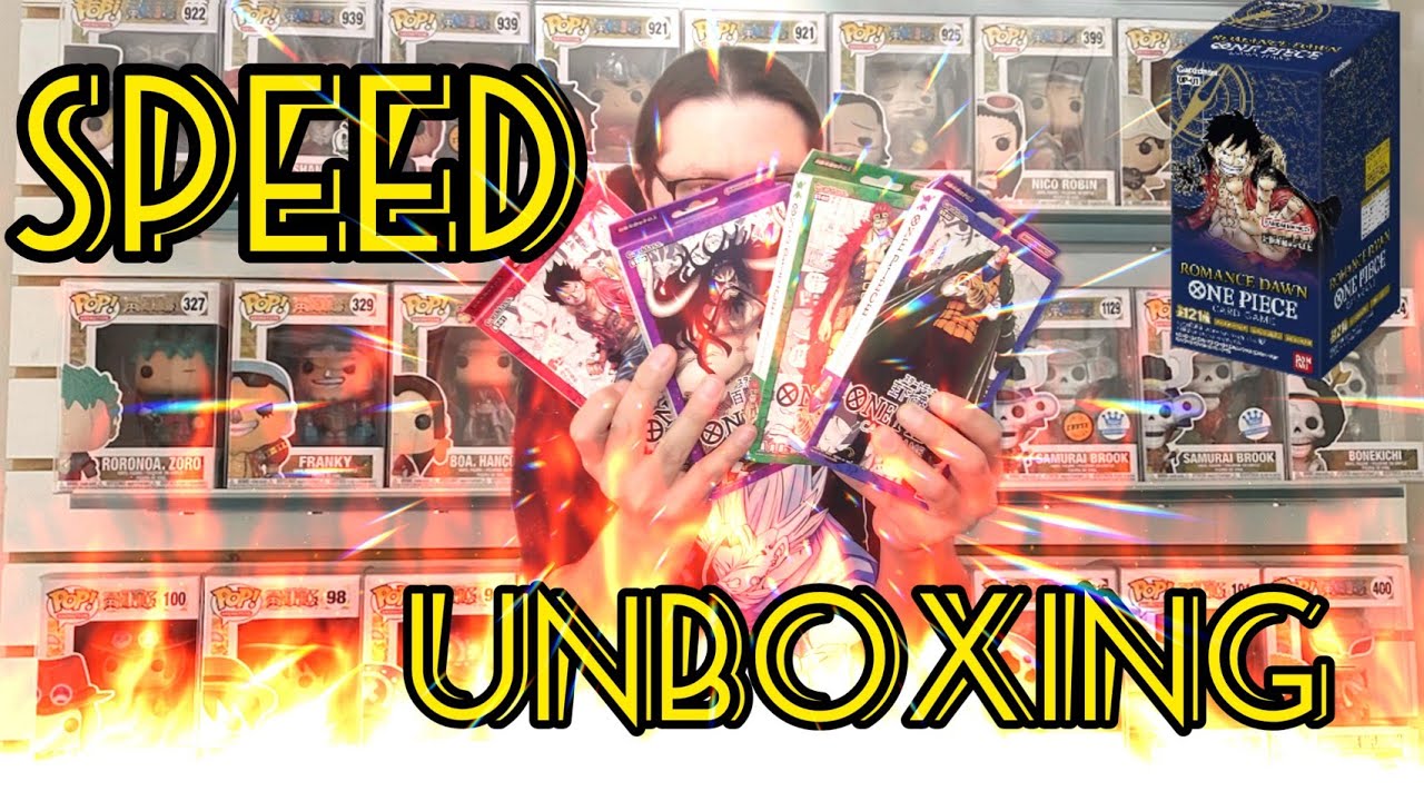 One Piece Romance Dawn TCG Japanese Booster Box Speed Unboxing