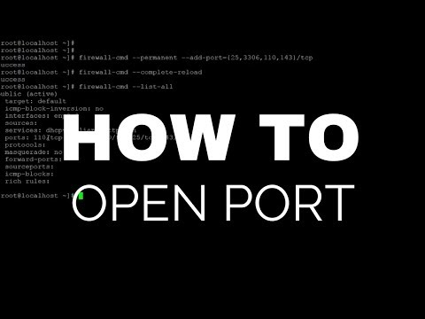 How to open port in CentOS | RedHat 7 / 8
