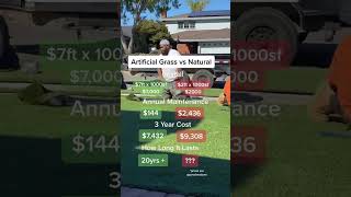 Price Comparison - Artificial Grass vs Real Grass