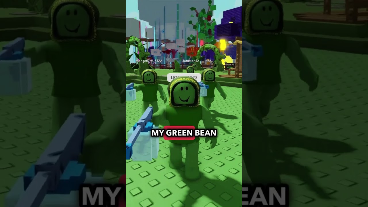 The Green Bean Roblox Grow A Garden Roblox Growagarden Robloxedit 