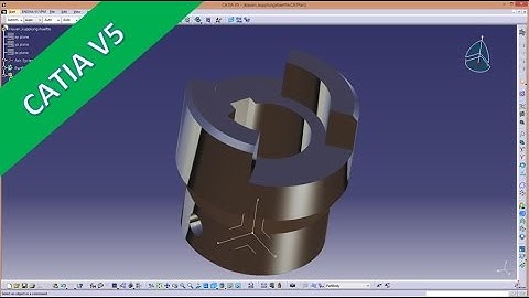 4.2 Klauen-Kupplungshaelfte - Catia v5 Training - Shaft - Groove - Hole