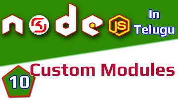 #NodeJS In Telugu #10 Custom Modules || #RSKHelpline