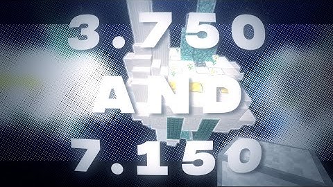 7.150 and 3.750 on McPlayHD.net (world record ties)