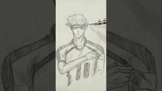 quick sketch ✨ of Rin itoshi from blue lock #sketch #anime #bluelock #shorts #shorts