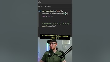 Python Counter / Defaultdict / Dictionary