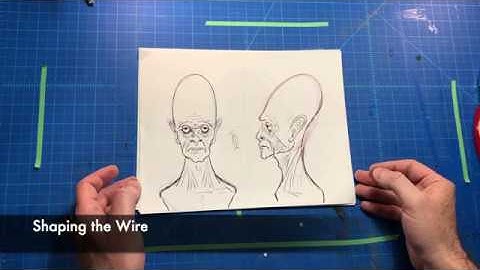 Miniature Bust in Polymer Clay part 2: Building the Armature
