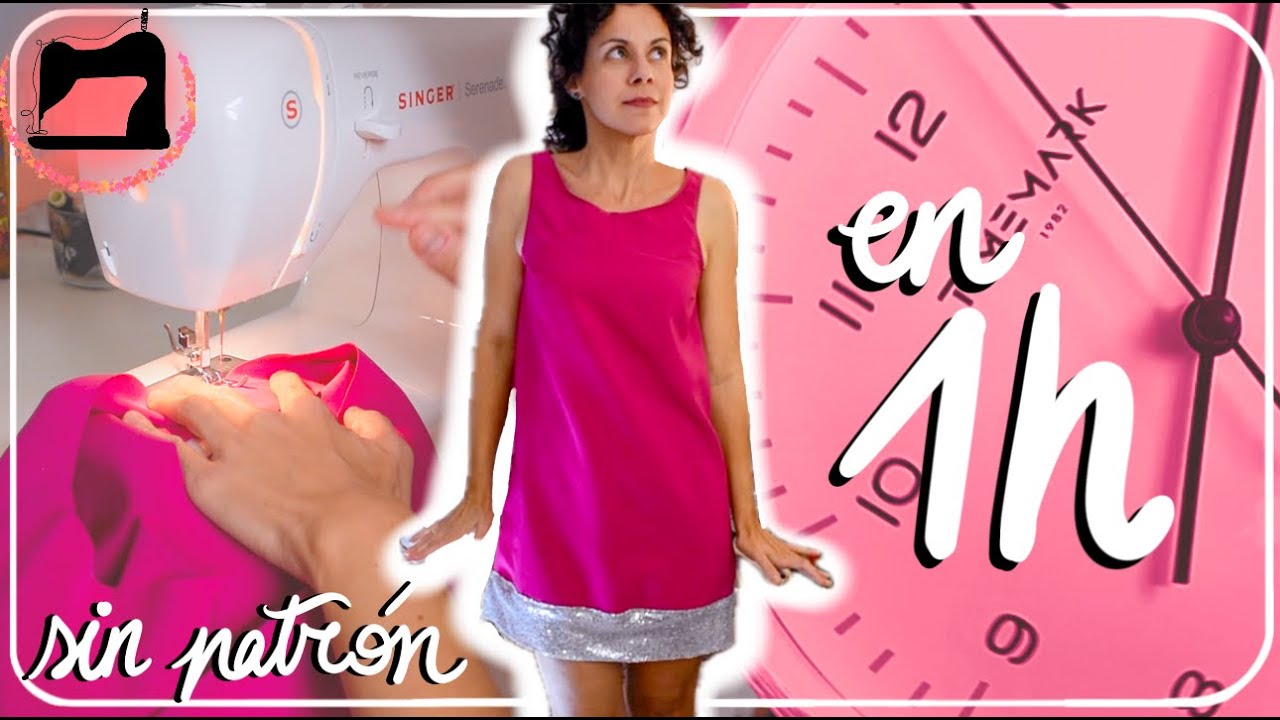 SIN PATRÓN ¡Vestido recto en una hora!