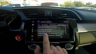 How to Find and Manage Volume Settings in Honda Civic X ( 2017 – 2021 )