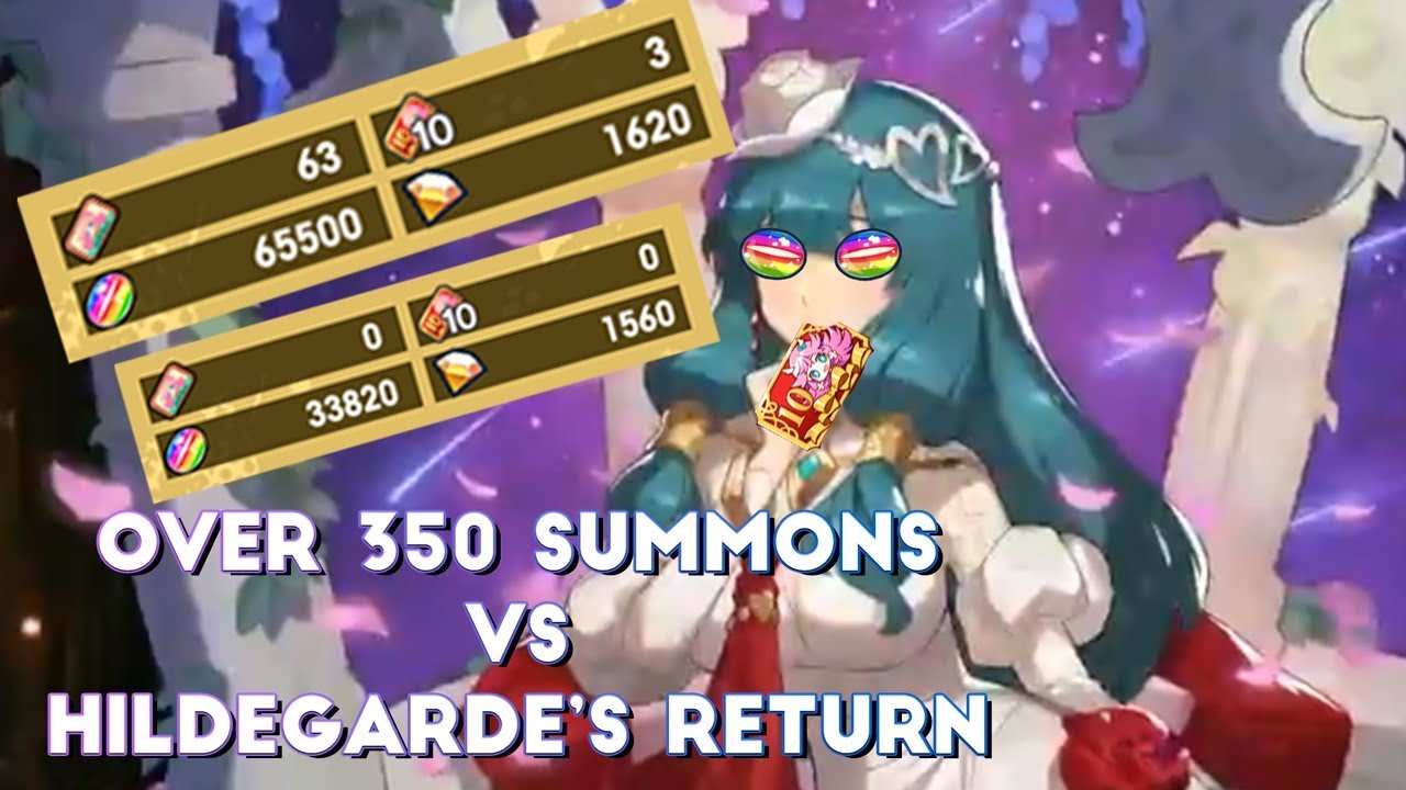 Throwing Over 350 Summons at Valentine's Hildegarde - Dragalia Lost
