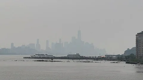 New York City's smoky skyline from Canada's wildfires