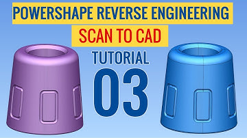 Powershape Reverse Engineering Tutorial 03 - Scan to CAD