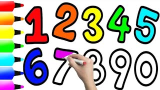 1 to 10 Counting &amp; Coloring for Kids | Learn Numbers 1–10 Easy