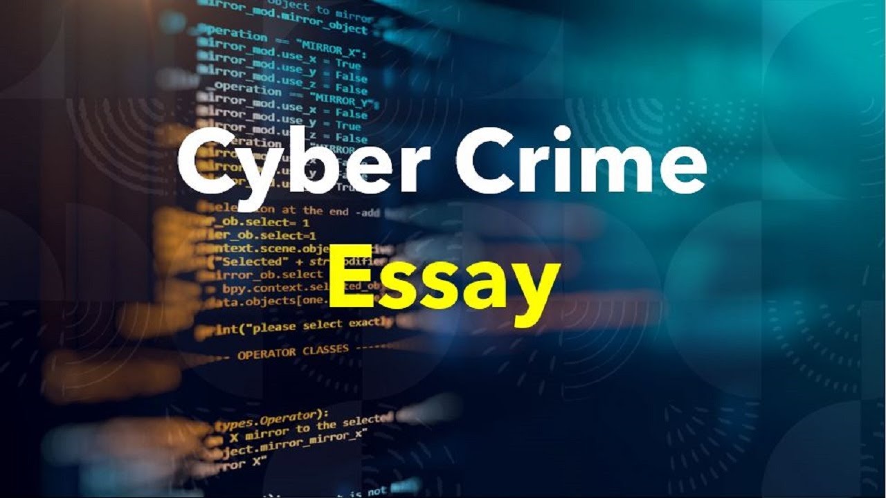 cyber crime essay in english