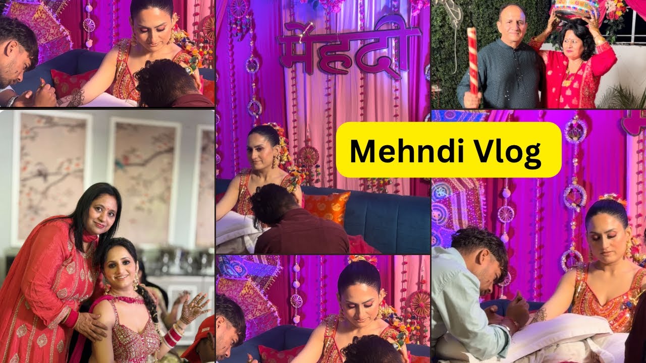 Mehndi Day Vlog | Bride’s Real Emotions, Dance, & Stunning Henna! 💕