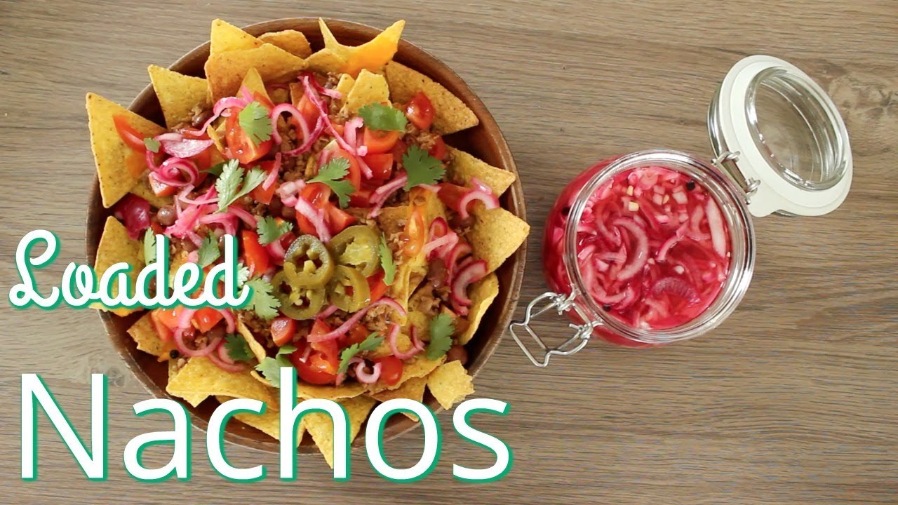 Loaded Nachos mit pickled onions 😱👌 zum snacken und teilen 