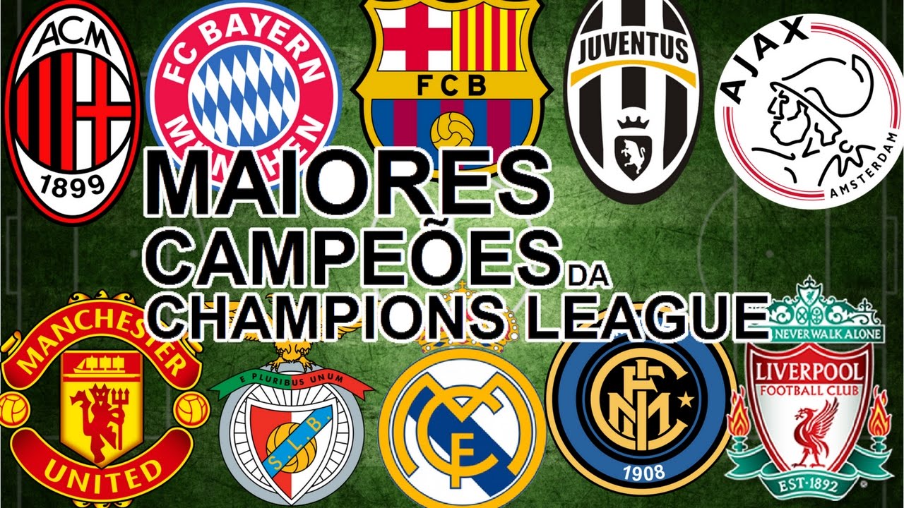 Top 10 Maiores Campeões da Champions League