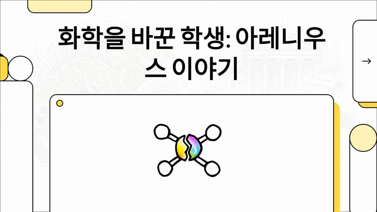 1903 노벨 화학상 "전해 해리(이온화) 이론" 아레니우스 (1903 Nobel Chemistry Svante ...