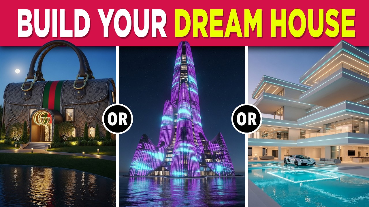 WOULD YOU RATHER  | Build Your LUXURY Dream House 🏰💎✨  | Quiz Chocolate