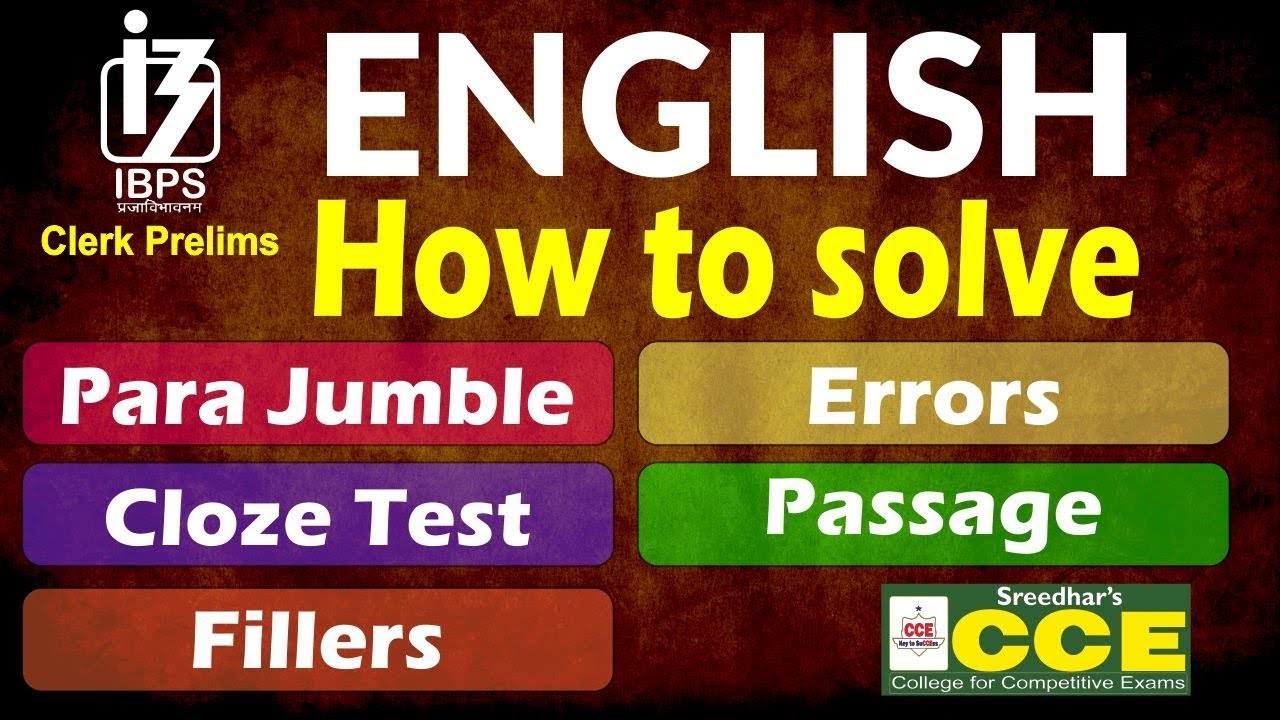 IBPS Clerk Prelims English MT 058 | How to Solve Cloze Test, Para Jumble, Phrases, Errors, Fillers camera iphone 8 plus apk
