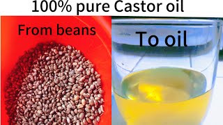 DIY: How to make 100% castor oil.learn from my mistakes????